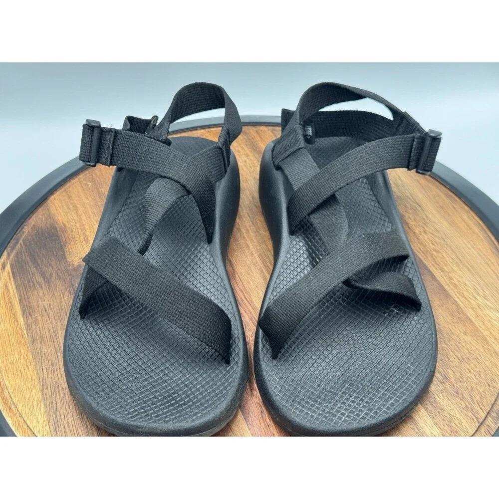 CHACO Men's Adjustable Black Waterproof Hiking Sandals Shoes Size 10